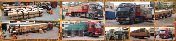 菲思盾壁掛爐大貨發(fā)貨現場