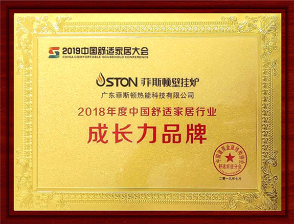 菲思盾壁掛爐成長力品牌榮譽(yù)